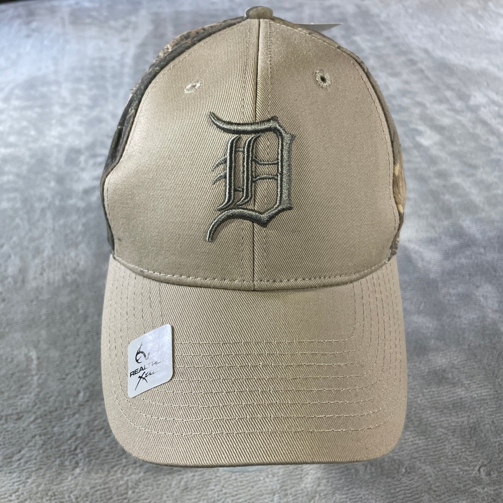 Detroit Tigers Realtree Xtra Camo Cap Hat Tan MLB Baseball One Size Adjustable